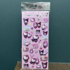 ラメ入り樹脂もりシール　平成コギャル　サンリオ