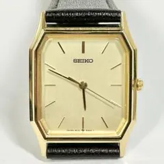SEIKO 5E31-5A01【希少8角形/年差】新品ベルト交換済 動作良好