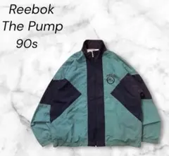 【Reebok】コットンナイロンジャケット切り替え刺繍ロゴトレーニングジャケット