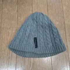 THE NORTH FACE グレー ケーブル編み ニット帽