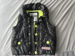 Sister Jenni ダウンベスト ブラック/ネオンイエロー