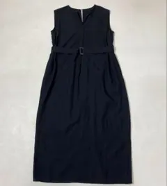 美品 URBAN RESEARCH ROSSO ウエストマークリネンワンピース