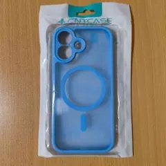iPhone17 ケース MagSafe対応 ライトブルー 半透明 新品