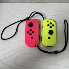 美品 Nintendo Switch　ジョイコン　ネオンピンク　イエロー