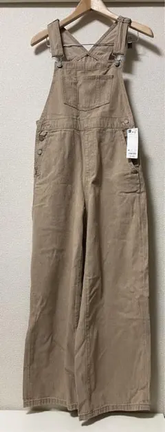 ●新品●GU  デニムサロペットストレートパンツ