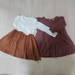 長袖ワンピース2点セット サイズ100