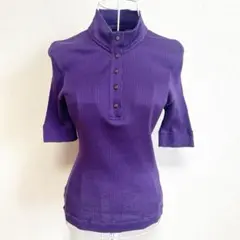 バーバリー　Burberry golf ハイネック 半袖ニット　ゴルフウェア　M