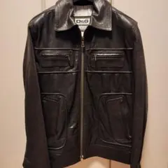 ドルガバのレザージャケット ドルチェ&ガッバーナ ドルガバ DOLCE&GABBANA レザー ジャケット