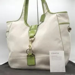 Coach 10779 Tote bag Side Turnlock Green