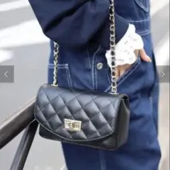 キルティングチェーンショルダーバッグ