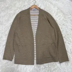 【GLOBAL WORK】（M）ニットカーディガン　ベージュ
