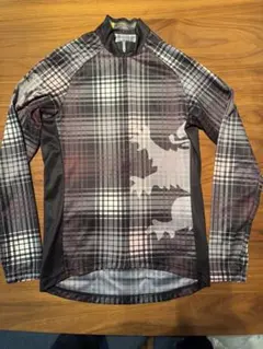 KAPELMUUR チェック柄サイクルジャージ WXL 超美品 KAPELMUUR チェック柄 長袖サイクルジャージ フルジップ L