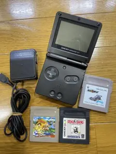 ゲームボーイアドバンスSP ブラック 本体とゲーム3本セット　最終値下げ！