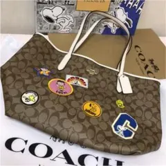 【お値下げ継続中】コーチ スヌーピー COACH×PEANUTS トートバック