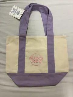 TRADER JOE’s ミニトート　パステルパープル