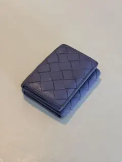 BOTTEGA VENETA 三つ折り財布 イントレチャート パープル　♡のサムネイル