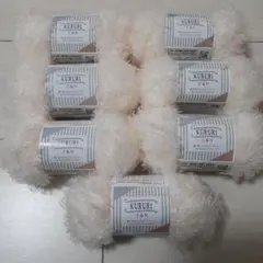 KURURI クリーム色 毛糸 7玉 No.１