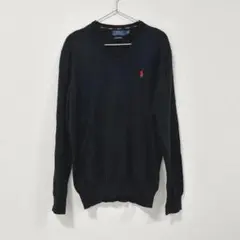 【美品】POLO Ralph Lauren コットン100% Vネックセーター