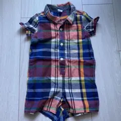 baby GAP チェック柄ロンパース 12-18ヶ月