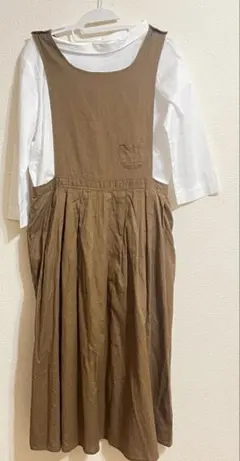 可愛い❤️ Naturalistic 　茶色　ブラウン　ロングワンピース