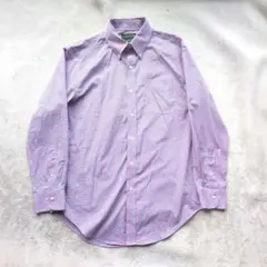 カ*ン様 ローレンラルフローレン マドラスチェック 長袖BDシャツ Lサイズ ノ