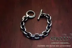 27　あずきブレスレット（アクセント彫刻コマ入り） STRIXXX 11 あずきウォレットチェーン（アクセント彫刻コマ入り） STRIXXXX