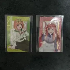 五等分の花嫁 カード 四葉 五月 2枚セット