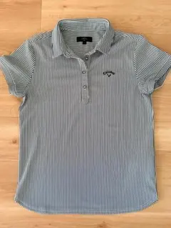 ストライプポロシャツ（青と白）