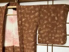★渋おしゃれな色の羽織 美品 裄66