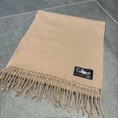 カシミヤマフラー　ベージュ　　シンプル