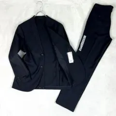 新品タグ付き☆ユニクロ 感動スーツセットアップ スリムフィット 洗えるストレッチ