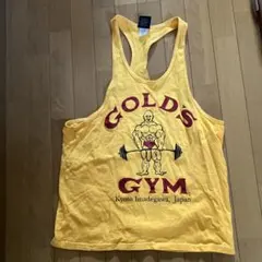 GOLD'S GYM タンクトップ Mサイズ イエロー