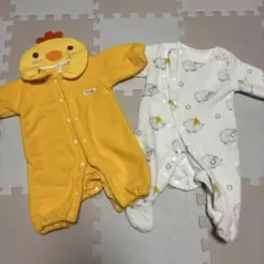 ベビー服 ロンパース カバーオール 2枚セットのサムネイル