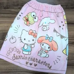 美品★サンリオ ラップタオル★プールタオル スイムタオル 巻きタオル 習い事