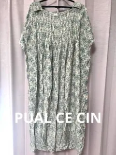 PUAL CE CIN ワンピース　花柄 半袖 プルオーバー ブラウスのサムネイル