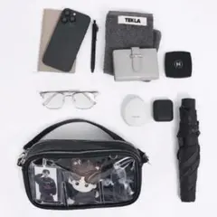 LOWELL things オシゴト　マルチポーチバッグ　推し活ポーチ　ブラックのサムネイル