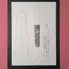 波平安重作』？ 天文 ※判読困難 茎 銘 刀剣押形 押形 部分押形 拓本