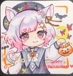 ♢桜羽エマ♢魔法少女ノ魔女裁判♢まのさば♢手描きイラスト
