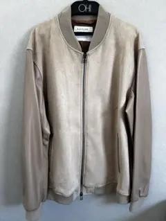 BAYFLOW ベージュ スエード レザージャケット