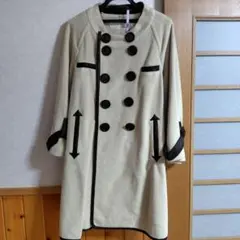 ラフスクク ダブルブレスト ロングコート