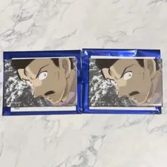 名探偵コナン　場面写トレーディングスクエア缶バッジ　毛利小五郎　2点