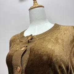 SONIA RYKIEL made in franceベロアカーディガン