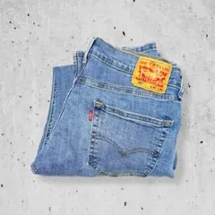 Levisリーバイス505ストレートデニムパンツジーンズブルー青古着W34L30