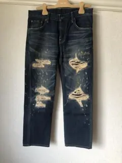 Levi's ダメージ加工 ストレートデニム