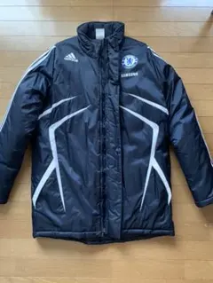 アディダスベンチコート、チェルシー、サッカー、サイズＯ、美USED