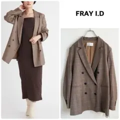 新品タグ付きFRAY I.D ダブルテーラードジャケット　チェック柄