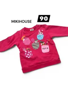 MIKIHOUSE トレーナー 90サイズ ピンク