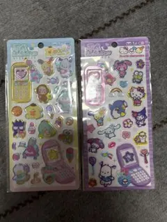 サンリオ　平成はっぴーフォンシール　 2枚セット　ウサハナ　マイメロ　クロミ