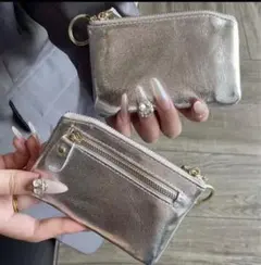 本革 ミニ財布 ポーチ マルチポーチ コインケース カードケース レザー