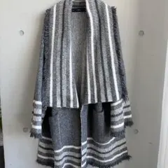 【美品、値下げ！】ZARA ストライプ カーディガン
